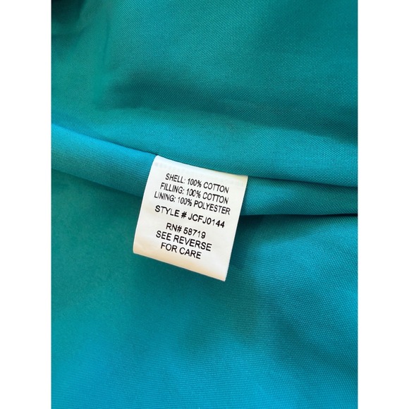 Choices Womens Quilted Jacket Multicolor Striped Open Front Cotton L - Picture 7 of 7